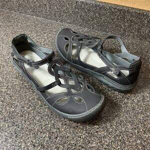 JBU by Jambu Memory Foam Gray Synthetic Flats Womens Sz 10 M Comfort Casual Shoe